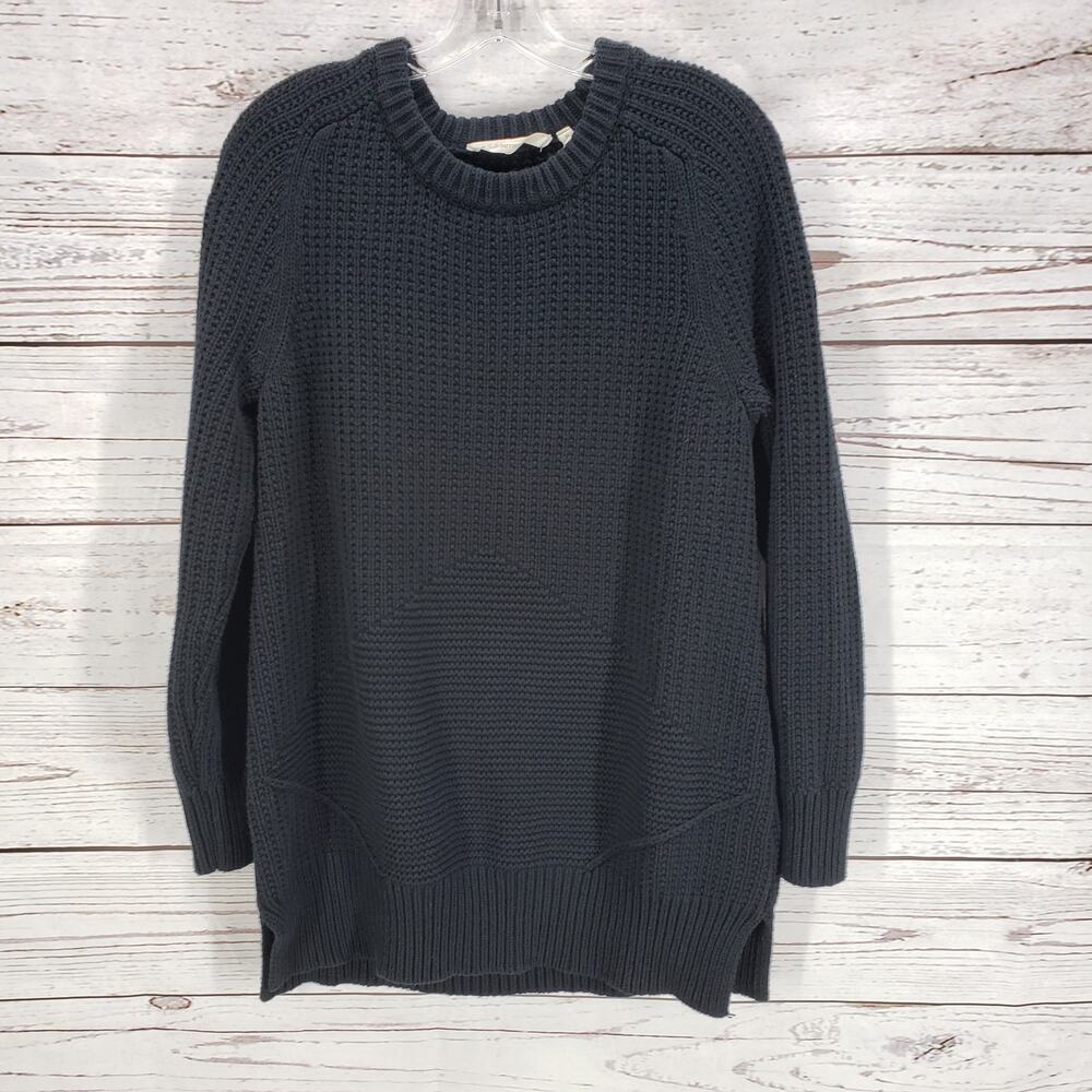 Soft Surroundings Black Knit Long Sleeve Pullover Sweater Size Medium